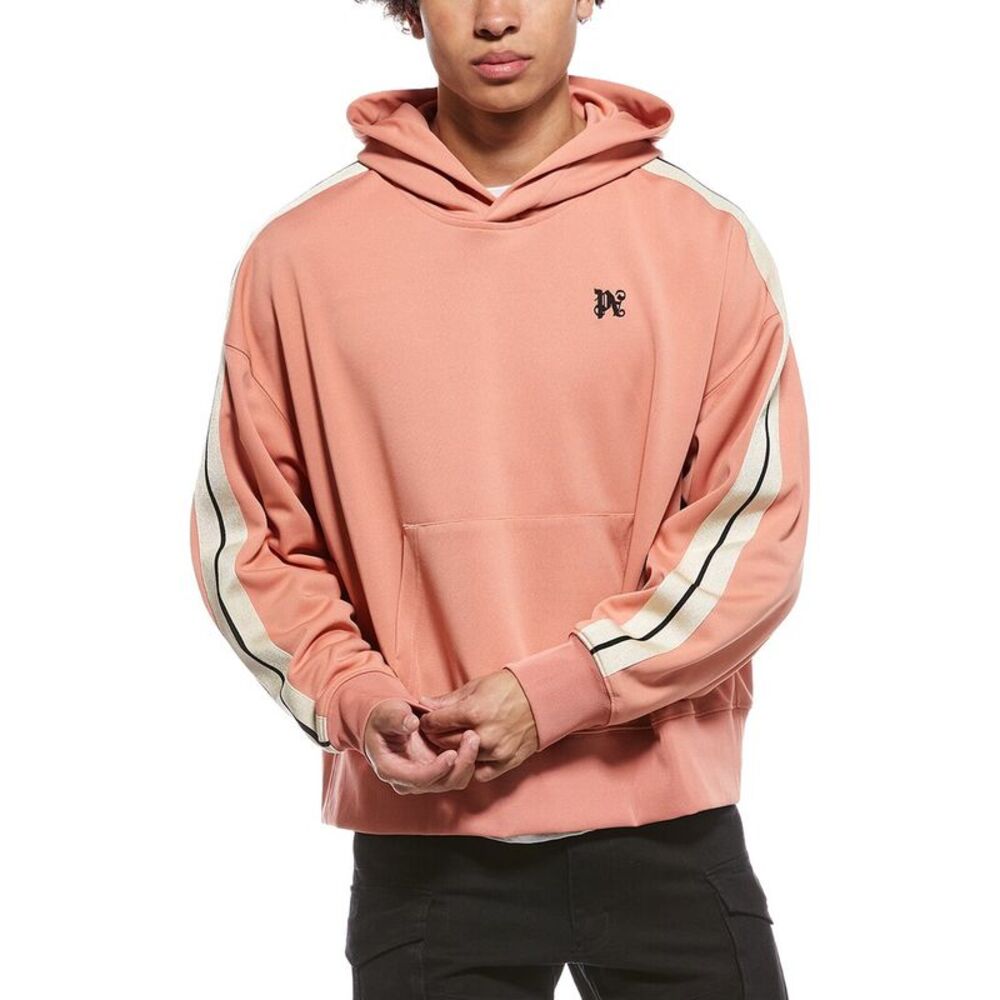 Palm Angels Mens  Hooded Sweatshirt, Pink